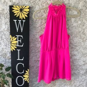 Neon pink Romper sz S